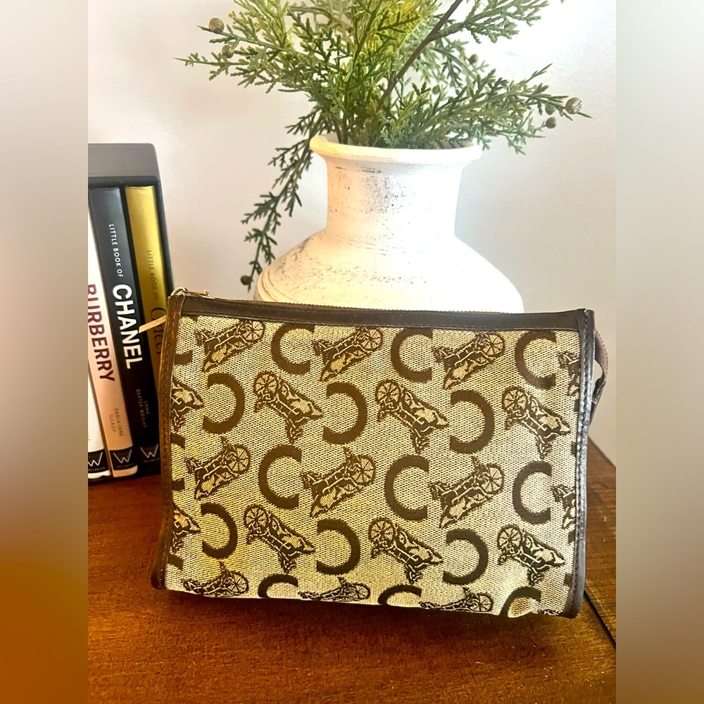 Celine Horse Carriage Vintage Clutch (with COA)